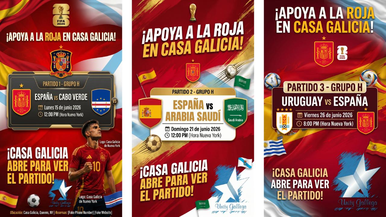 Partidos Mundial España 