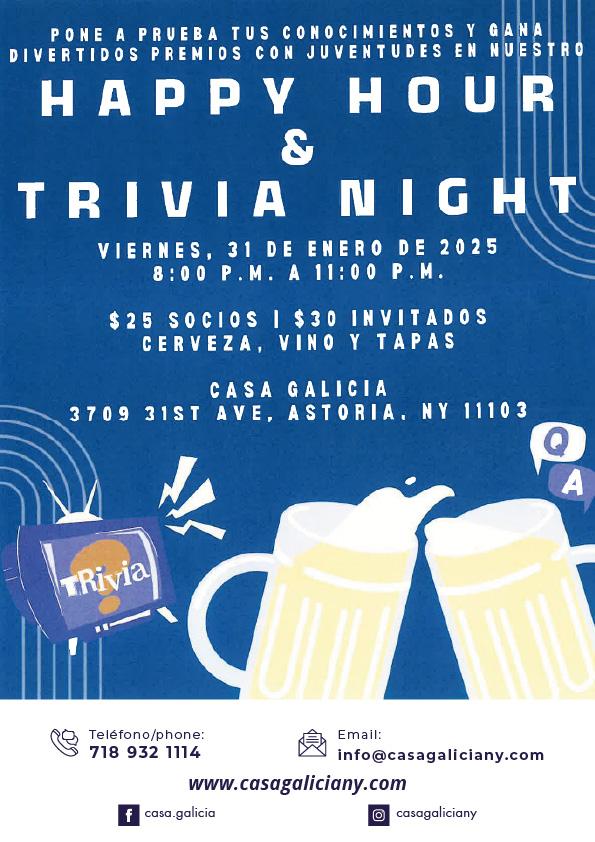 HAPPY HOUR & TRIVIA NIGHT